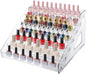 7 Layers Nail Polish Organizer Holder Rack, Clear Display Rack for Cosmetics Sunglasses Essential Oil, Stand Makeups Storage Case Eyeglasses Shelf Lipsticks Holder
