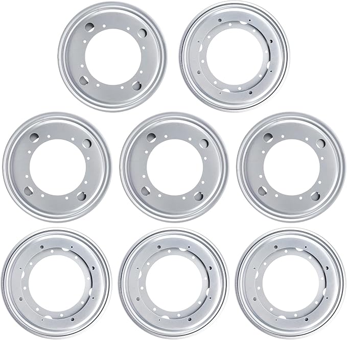 8 Pack 9 Inch Lazy Susan Turntable Bearing Plate, Heavy-Duty Lazy Susan Hardware for Kitchen, Furniture & DIY Projects, 750lbs Capacity?Silver?