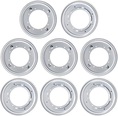 8 Pack 9 Inch Lazy Susan Turntable Bearing Plate, Heavy-Duty Lazy Susan Hardware for Kitchen, Furniture & DIY Projects, 750lbs Capacity?Silver?