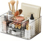 Makeup Organizer with Drawers and Clear Storage - Vanity Counter Organizer and Bathroom Countertop for Makeup Brush, Lipsticks, Nail Polishes, Perfumes, Eyeshadow Palettesand Cosmetics