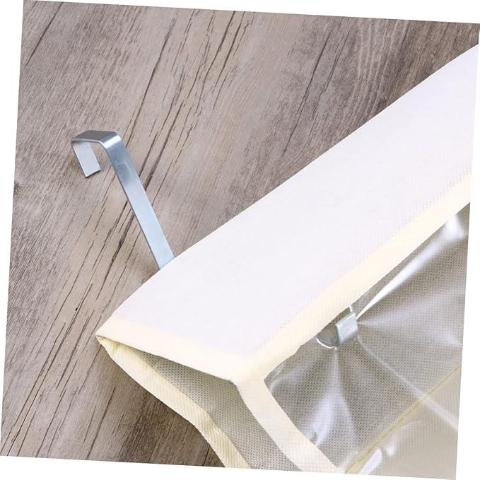Levemolo Shoe Organizer Closet 26 Divided Pockets over Door Hanger Storage Rack Space Saving Beige