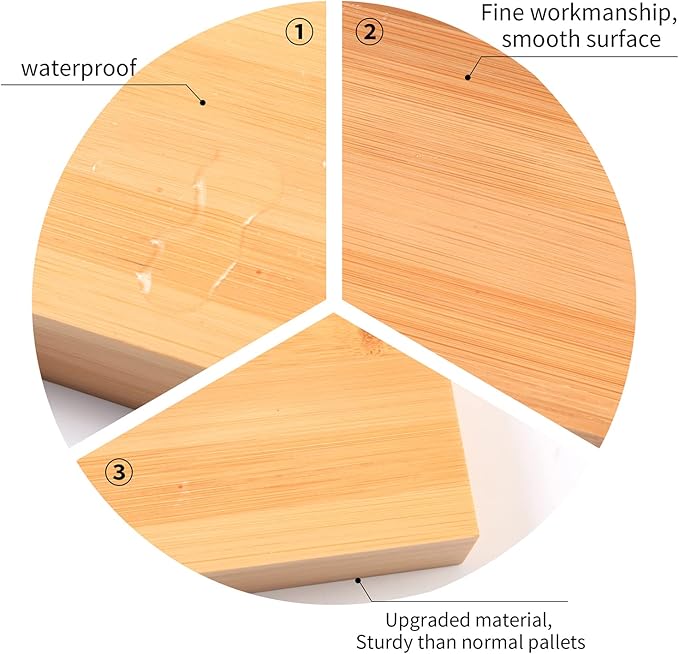 Natural Bamboo Bathroom Tray, Perfume Tray, Vanity Tray, Smooth and Thick Wooden Tray Holder for Perfume, Toiletries, Cosmetics, Decor and More-Rustic Bath Accessories and Perfume Trays for Dresser