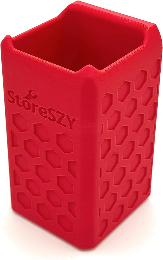 Magnetic Zip Tie Holder – Tool Organizer with Rubberized Magnets | Multiple Sizes & Colors for Garage, Shop, or Toolbox Storage (Red, Short)
