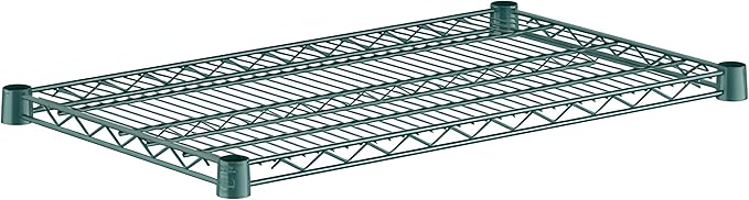 2 Pack Green Additional Wire Shelf for 18" x 30" Shelving Units, Replacement Shelves for Wire Rack