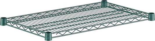 2 Pack Green Additional Wire Shelf for 18" x 30" Shelving Units, Replacement Shelves for Wire Rack