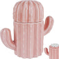 Q-tip Holder, Q-tip Holder Ceramic, Holder Dispenser for Bathroom Canister Storage Organization, for Cotton Ball, Cotton Swab, Floss Picks(Pink)