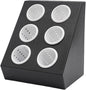 6-Compartment Plastic Utensil Holder，Flatware Cylinder Storage Caddy for Kitchen, Bars, Coffee Shops, Restaurants, Hotels