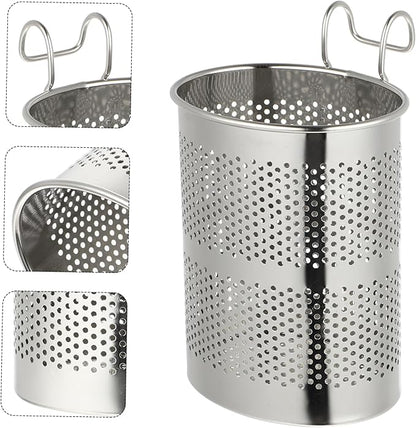 Ciieeo Hanging Chopsticks Holder with Ventilated Drying Rack and Hook Kitchen Utensils Organizer for Efficient Tableware Storage