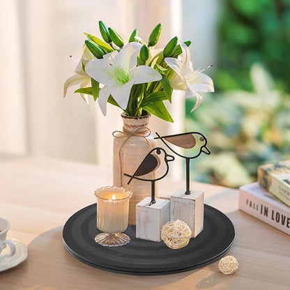 8 inch Turntable Rotating Caster Spinner Non Skid Lazy Susan Heavy Duty 360˚ Rotating Swivel Stand for Model Base/Potted Plants/TV/Monitors/Craft Paintings (1 PCS)