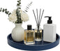 1 Pack 10" Bathroom and Vanity Tray, ABS Bathroom Counter Organizer, Coffee Table Decor for Perfume, Candles, Keys &More. Kitchen Countertop Organizer, Decorative Tray Soap Holder, Blue