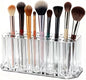 Clear Acrylic Lipstick Organizer Makeup Nail Brush Eyeliner Lip Liner Holder 26 Spaces Cosmetic Display Case