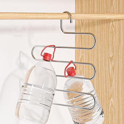 Hangers Pants Hangers Scarf Hanger S-Type Clothes Pants Hanger 5 Piece Jeans Hanger Closet Storage Pant Hangers Clothes Hangers