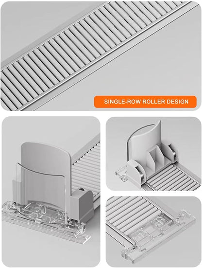 Adjustable Gliding Soda and Beer Organizer Automatic Can Dispenser Self for Fridge-Holds, Removable Dividers(7.5 x 44 cm)