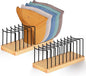 Hat Organizer for Baseball Caps, Wooden Tabletop Hat Rack Holder for 10 Hats Hat Display Stand for Closet Organizers and Storage Natural 2 Pack