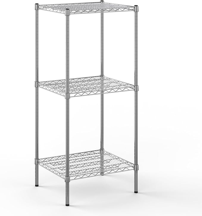 21" Deep x 24" Wide x 54" Height Wire Shelving Kit | 3-Tier | NSF Commercial Storage Rack Unit