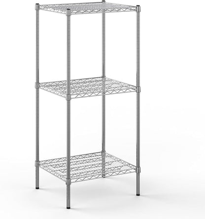 21" Deep x 24" Wide x 54" Height Wire Shelving Kit | 3-Tier | NSF Commercial Storage Rack Unit