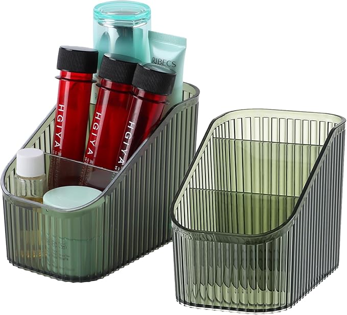 Grean Makeup Brush Holder Organizer for Vanity, Bathroom Countertop Organizer 6 Cups, Toiletry Organizer, Storage & Display for Skincare, Perfume, Hairbrush, Sunglasses & Desk Accessories