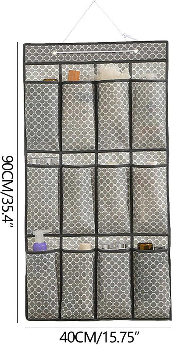 Over The Door Organizer, Hanging Shoe Organizer, Shoe Rack For Closet Hanging, Behind The Door Shoe Organizer, Mesh Large Pockets Shoe Rack Organizer, Hanging Storage Bag (B)