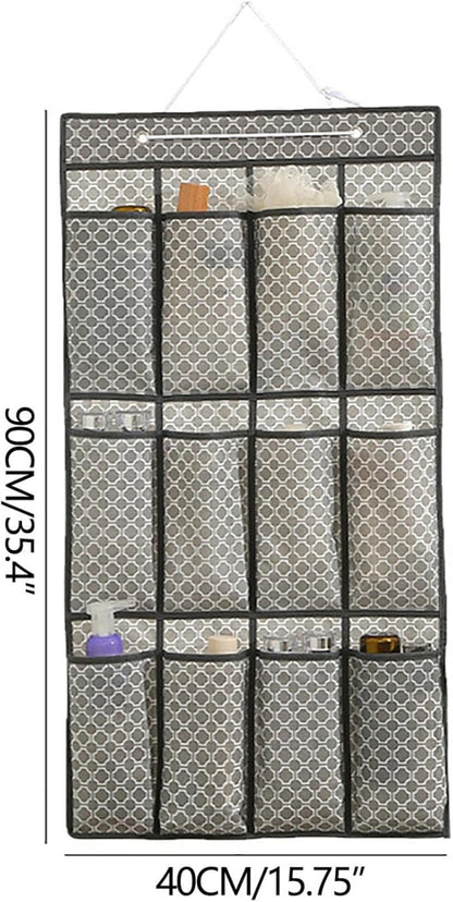 Over The Door Organizer, Hanging Shoe Organizer, Shoe Rack For Closet Hanging, Behind The Door Shoe Organizer, Mesh Large Pockets Shoe Rack Organizer, Hanging Storage Bag (B)