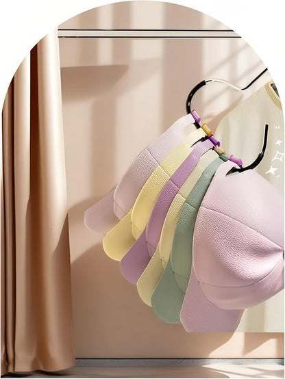 Multi-Functional Space-Saving Hat & Scarf Hanger - Non-Slip PVC Coated Clothes Rack Organizer for Closet, Wall, Balcony - Durable & Versatile Hanger for Hats, Ties, Scarves, Delicate Fabrics (10PCS)