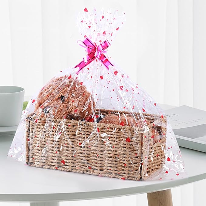 Vagusicc Wicker Storage Basket, Set of 2 Hand-Woven Paper Rope Wicker Basket, Small Storage Baskets for Organizing Toilet Paper Basket, Foldable Large Cube Storage Organizer Bins for Shelves (Natural)