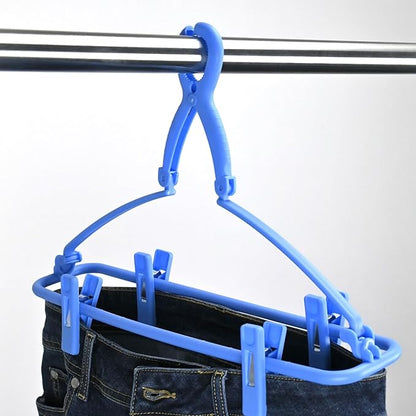 Sawafuji JH-01 Pants Storage, Jeans Hanger, Blue