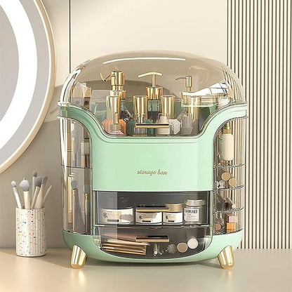Omeily Upgrade Large Makeup Organizer Countertop Vanity Organizer Cosmetic Organizer Makeup Storage Box Bathroom Counter Organizer Perfume Skincare Organizers Gift Women Clear Design Easy Visibility