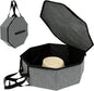 Hat Box for Travel, Crush Proof Hat Box Storage Bag Cowboy Cap Hat, Collapsible Hats Case Organizer Bag Container for Closet with Handles Hat Boxes for Women & Men Storage Carrier with Cardbord