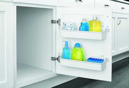 7 7/8 " Wide Polymer Door Storage Trays Almond