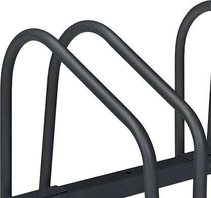 Relaxdays, 3 Bicycle Holder, Steel Bike Rack, Bicycle Carrier Tyre Width 60 mm, Anthracite