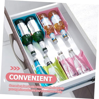 3pcs Plastic Beer Tower Cabinet Organizer Stackable Can Fridge Rack for Soda Beer Holder Wine Dispenser