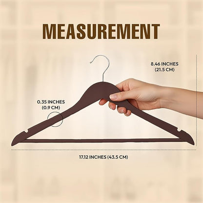 Utopia Home Premium Wooden Hangers 30 Pack - Durable & Slim Coat Hanger - Suit Hangers with 360-Degree Rotatable Hook - Wood Hangers with Shoulder Grooves (Vintage)