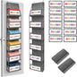 2 Pcs 6-Shelf Weekly Clothes Organizer for Kids Daily Hanging Closet Organizer with 2 Sets Week Day Stickers Foldable Days of The Week Behind Door Hanging Storage Shelves