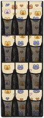 Bear Over The Door Shoe Organizer Mesh Fabric Door Hanger Organizer for Living Room Space Saving Shoe Holder Hanger Easy to Install Wall Hanging Storage for Closet