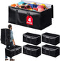 StoreHappily Heavy-Duty & Extra Capacity Moving Bags with Backpack Straps, Storage Totes with Double Zipper & Strong Handles, Packing Bags Alternative to Moving Boxes, Moving Supplies (4 Pack, Black)