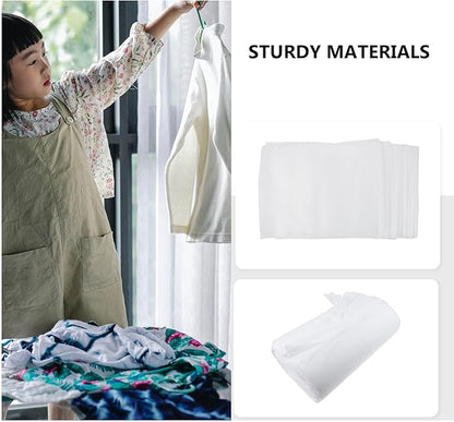 Cabilock 100Pcs Non-Woven Storage Bags 11X9.8 Inch Dustproof Isolation Bags for Shoes Clothing Travel Home Organization