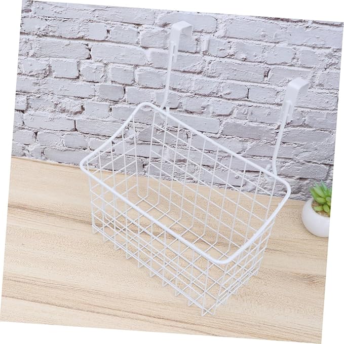 Cabinet Storage Basket over Door Hanging Rack Organizing Storage Bin Lids for Kitchen Bathroom Office