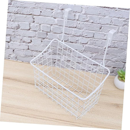 Cabinet Storage Basket over Door Hanging Rack Organizing Storage Bin Lids for Kitchen Bathroom Office