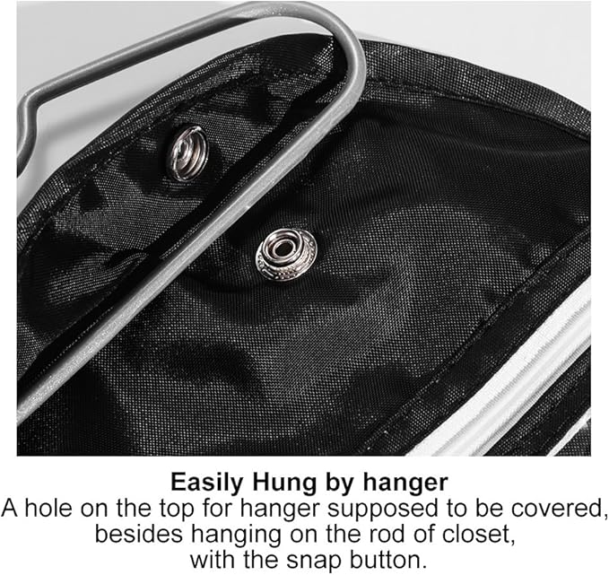56 Pockets Large Zippered Dual Sided Jewelry Hanging Organizer Necklace Earrings Bracelets Rings Accessories Storage Bag Wall Mounted Door Cabinet Hanger Holder Clear Pouch Display Foldable