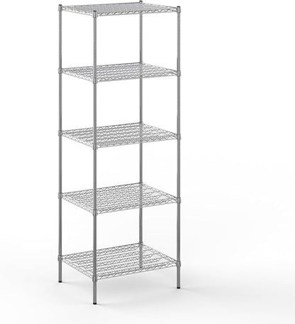 24" Deep x 30" Wide x 86" Height Wire Shelving Kit | 5-Tier | NSF Commercial Storage Rack Unit