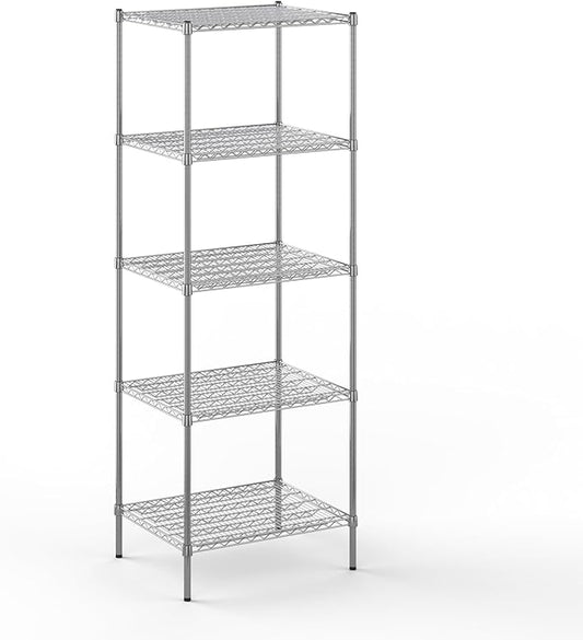 24" Deep x 30" Wide x 86" Height Wire Shelving Kit | 5-Tier | NSF Commercial Storage Rack Unit