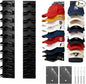 FAYYGYH Hat Organizer for Baseball Caps, Super Strong Hat Rack for Baseball Caps, Hat Hanger Holder Display for Door Closet, No Drilling Minimalist Hat Organizer Display for Home Decor (Black)