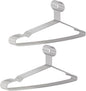 20 PCS Heavy Duty Metal Hangers Stainless Steel Anti-Theft Security Closed Loop Wire Coat Hangers for Hotels and Hospitality 16.5 Inch