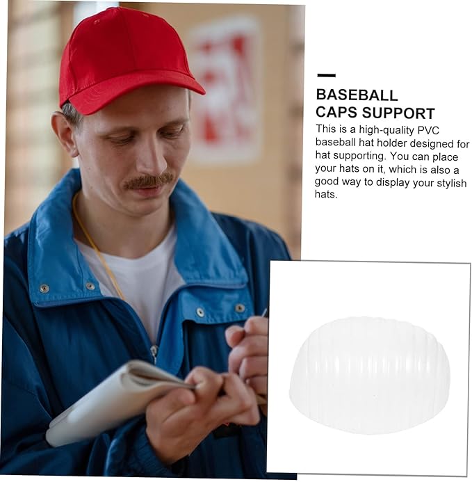 CHILDWEET Universal Baseball Caps Inner Supports Hat Holders 20Pcs Lightweight Plastic Hat Shapers to Prevent Deformation and Maintain Shape for Storage and Travel