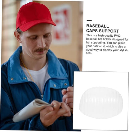 CHILDWEET Universal Baseball Caps Inner Supports Hat Holders 20Pcs Lightweight Plastic Hat Shapers to Prevent Deformation and Maintain Shape for Storage and Travel