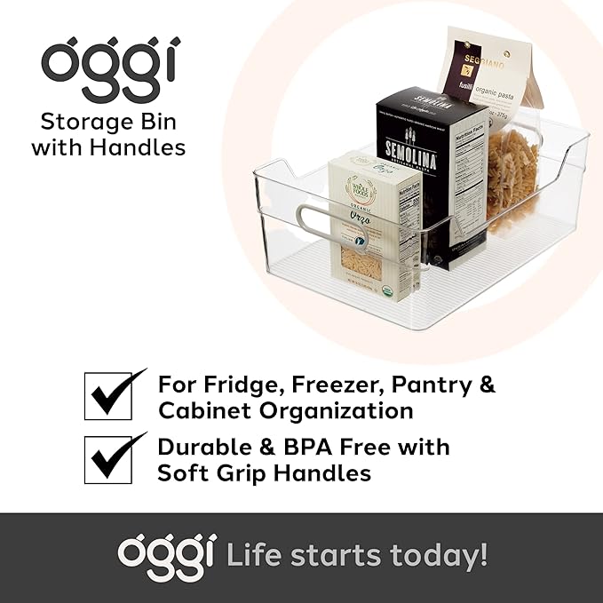 Oggi Cabinet / Drawer High Wall Storage Bin (14" x 10" x 5")