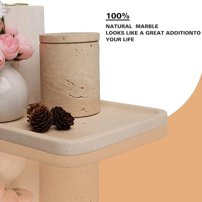 Limetsone Absorbent Vanity Tray for Bathroom Counter-12 X7 Decorative Tray for Perfume, Candles, Stone Jewelry Dish Tray
