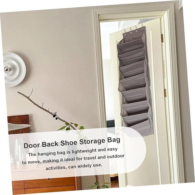 PRETYZOOM Door Back Hanging Storage Bag Over The Door Organizer Lightweight for Efficient Space Saving Home Organization for Shoes Miscellaneous Items
