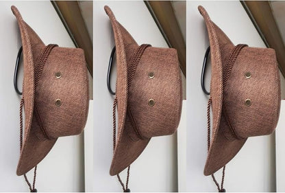 Universal - DIY Metal Adjustable Rack - Cowboy Hat Rack, Fold-Up Wall Hanging Storage Display,Cowboy Hat Holder,Cowboy Hat Organizer,Cowboy Hat Dryer Stand - Self-adhesive (no need for drilling) 3pack