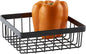 G.E.T. WB-662-MG Square Metal Storage Wire Basket for Pantry, Produce and More, 6" x 6" x 2"